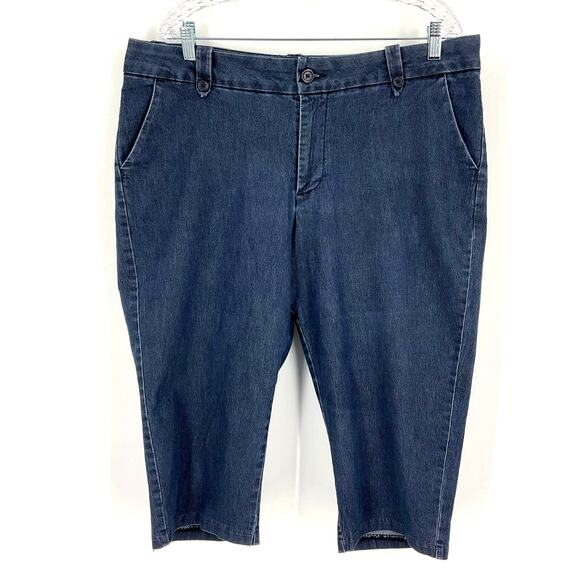 Rider By Lee Dark Blue Capris Size 18M - Picture 1 of 5